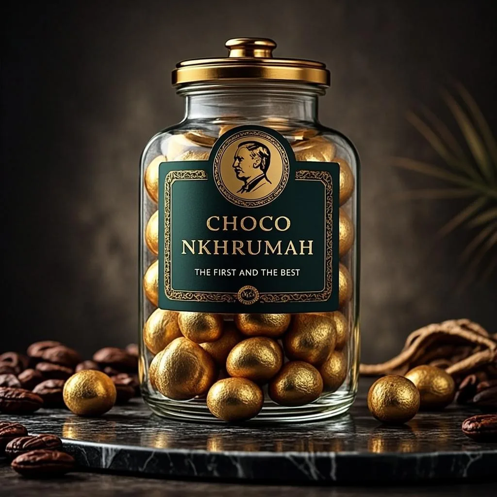 Golden Walnut Reserve Panning — photorealistic presidential portrait by CHOCO NKHRUMAH