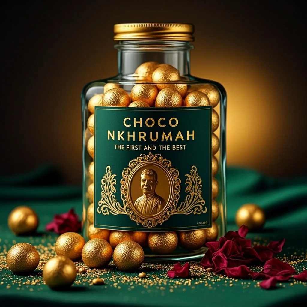 Golden Papaya Dusting — photorealistic presidential portrait by CHOCO NKHRUMAH